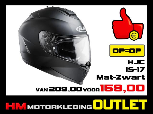 Afstudeeralbum cache Onophoudelijk Motorhelm HJC IS-17 Flatblaze Mat Zwart XXL-64 - Huybers Motoren