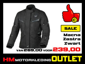 Textiel motorjas Macna Zastra All-Season - Zwart - Dames