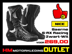 Motorlaars Gaerne G-RX Racing - Zwart-Wit