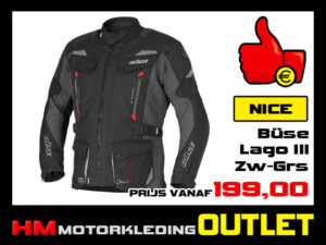 Textiel motorjas Buse Lago III All-Season - Zwart-Grijs