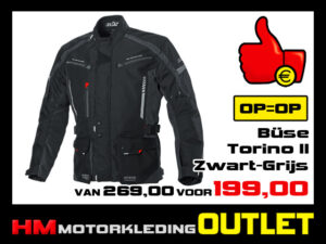 Textiel motorjas Buse Torino II All-Season - Zwart-Grijs